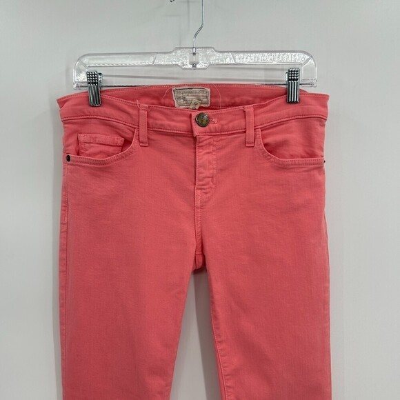 CURRENT ELLIOTT Flamingo Pink The Ankle Mid Rise Skinny Jeans Size 29 - Picture 3 of 7